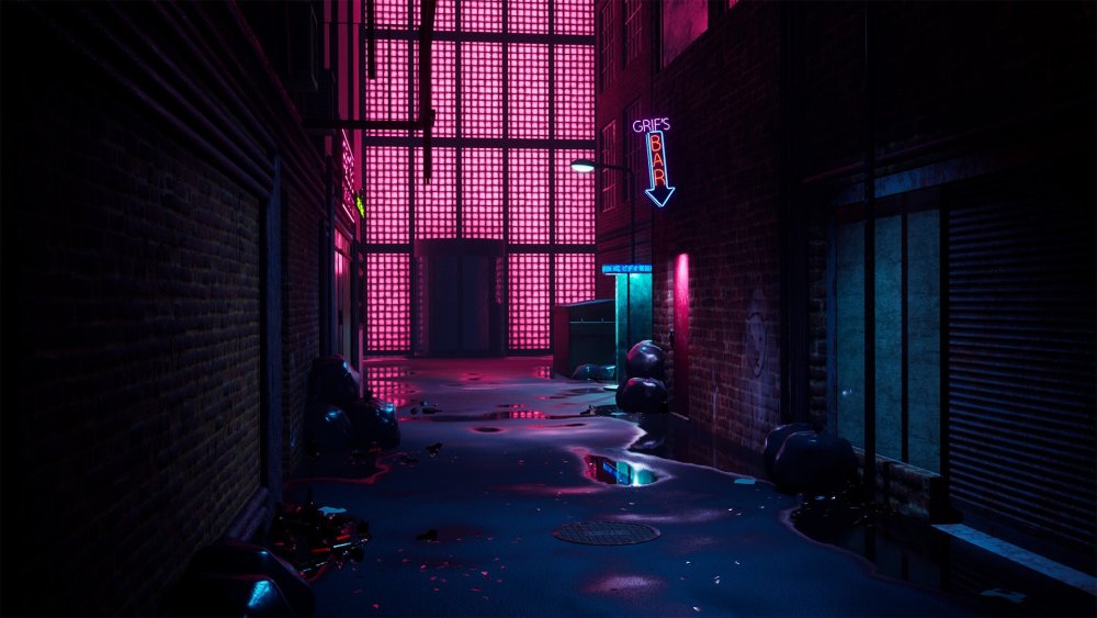 Cyberpunk 2077 переулок