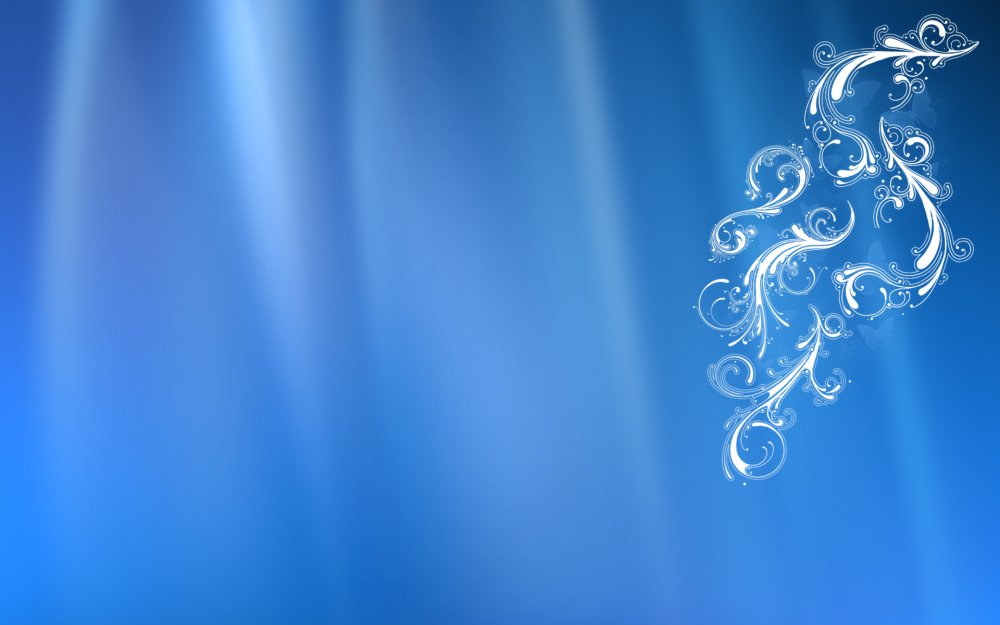 Узоры на голубом фоне