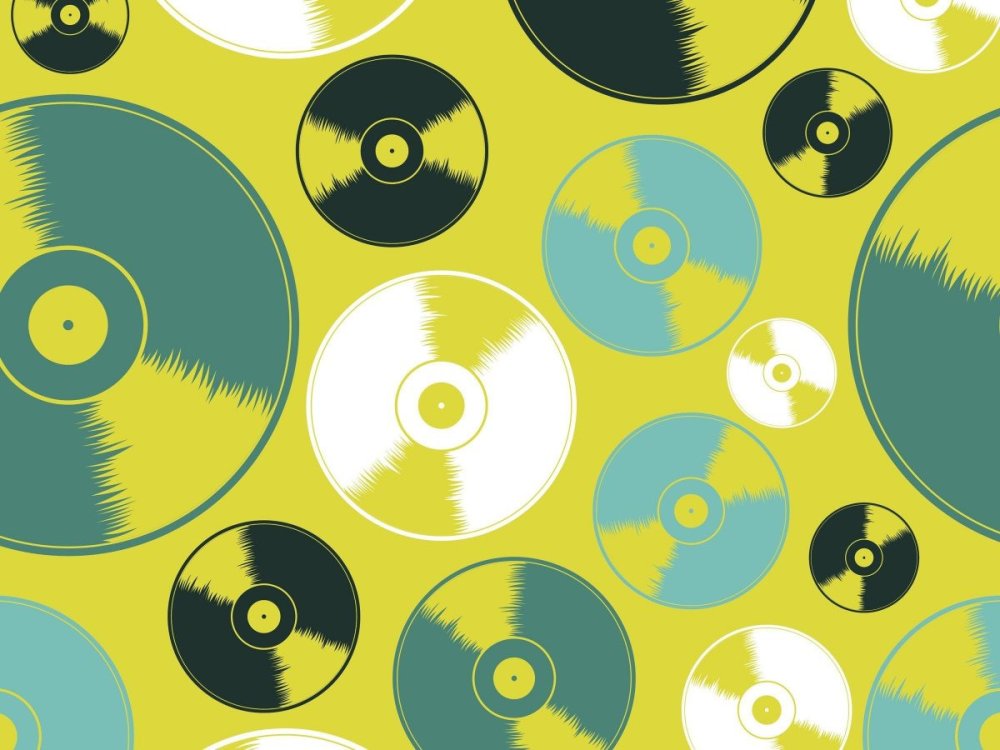 Фотообои виниловые пластинки