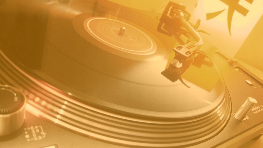 Виниловые пластинки фон