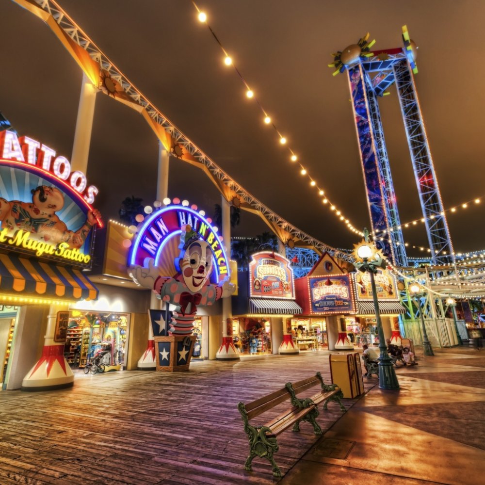 Парк аттракционов США Эстетика