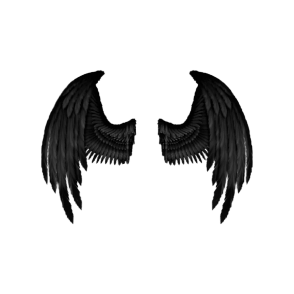 Чёрные Крылья ангела для фотошопа