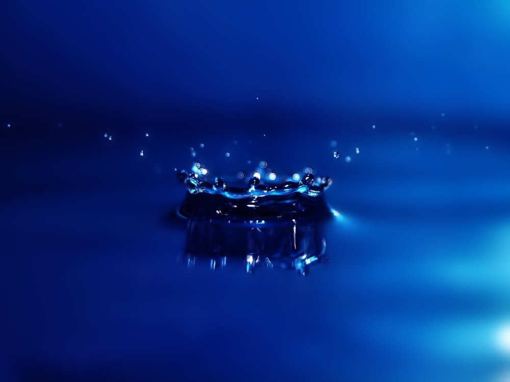 Синие обои на телефон