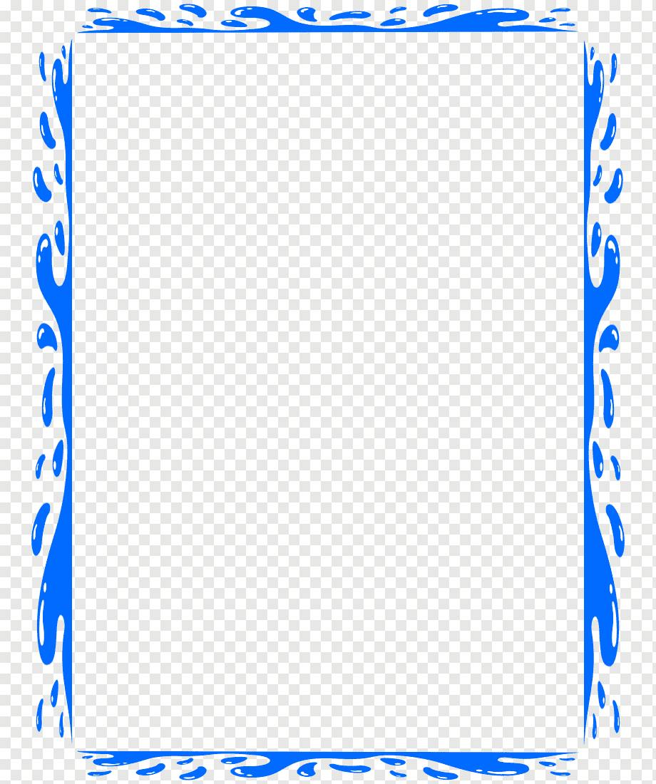 Рамка тонкая синяя