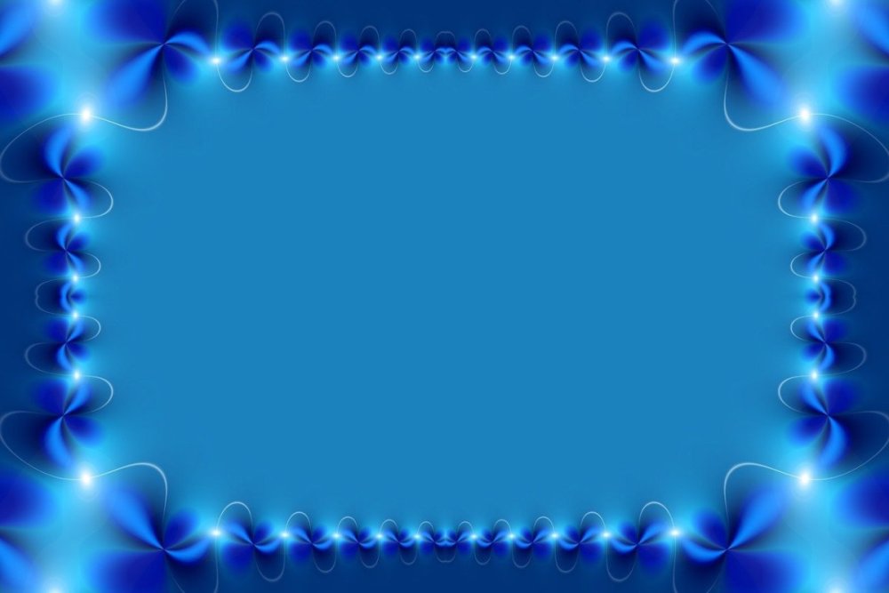 Синяя рамка для презентации