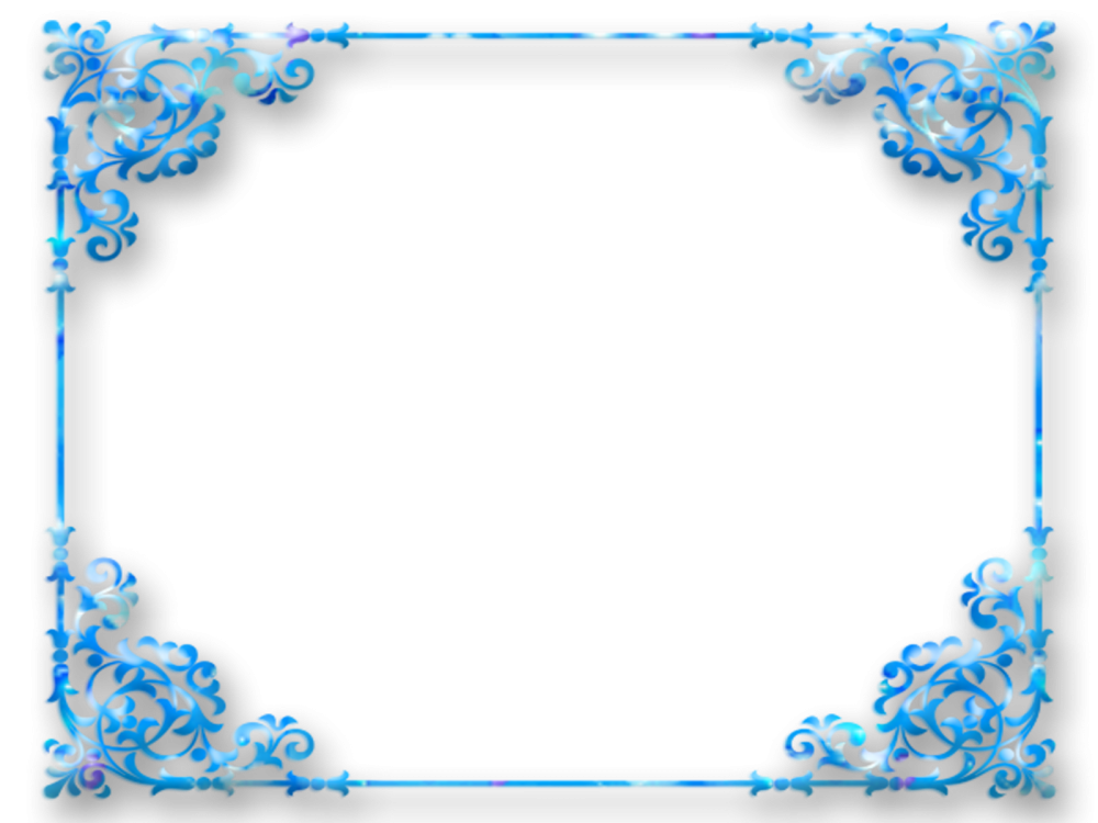 Синяя рамка для фотошопа
