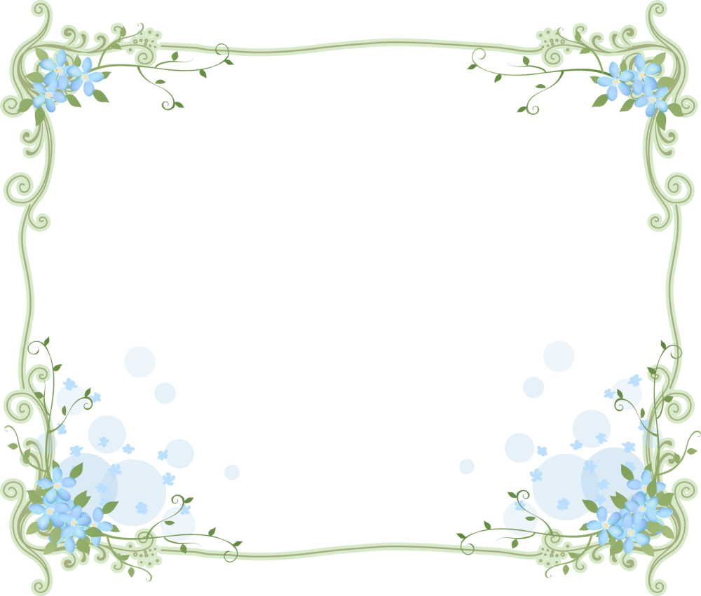 Рамка из незабудок