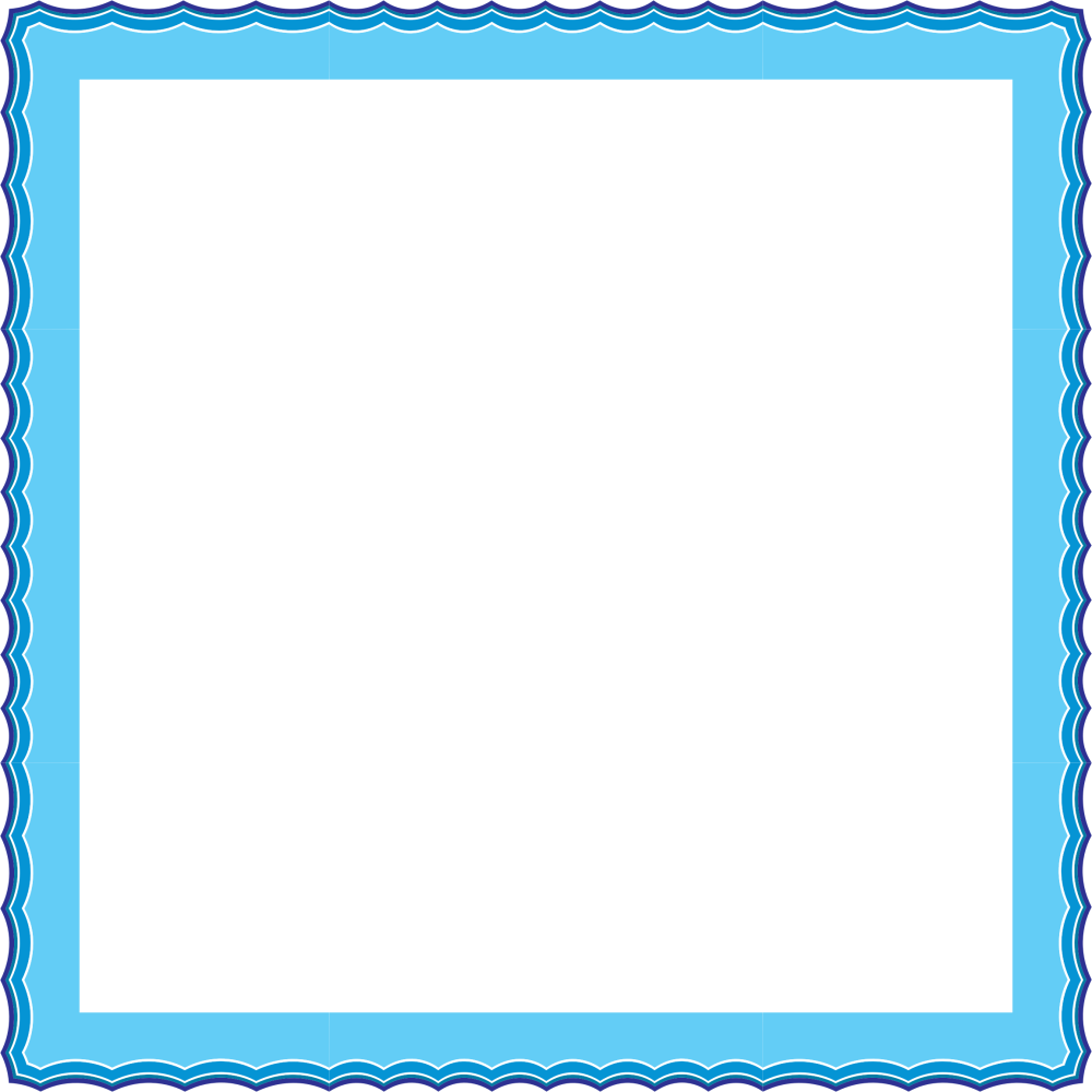 Рамка голубая детская