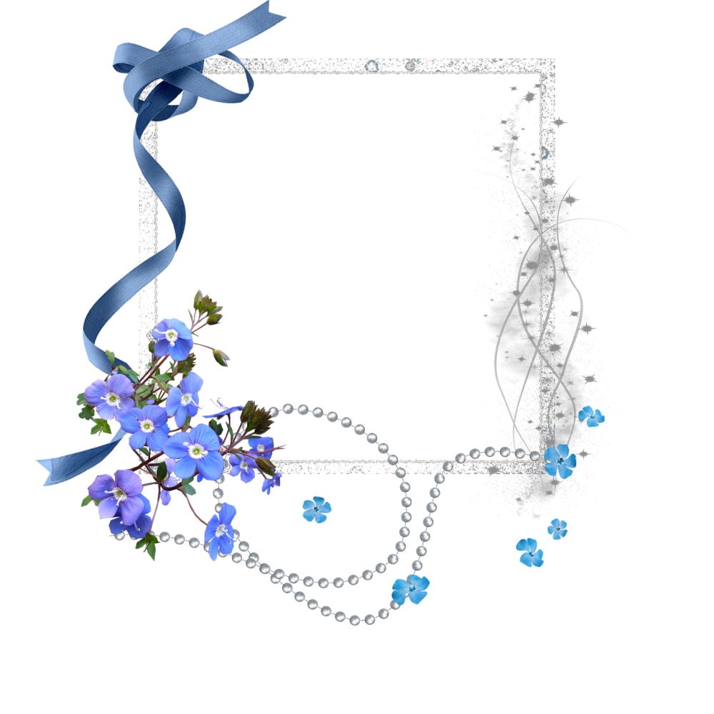 Рамочки синего цвета