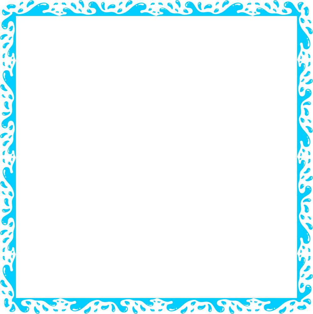 Рамка голубая прозрачная