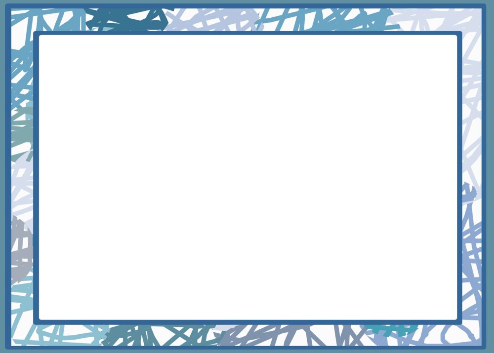 Рамка голубая