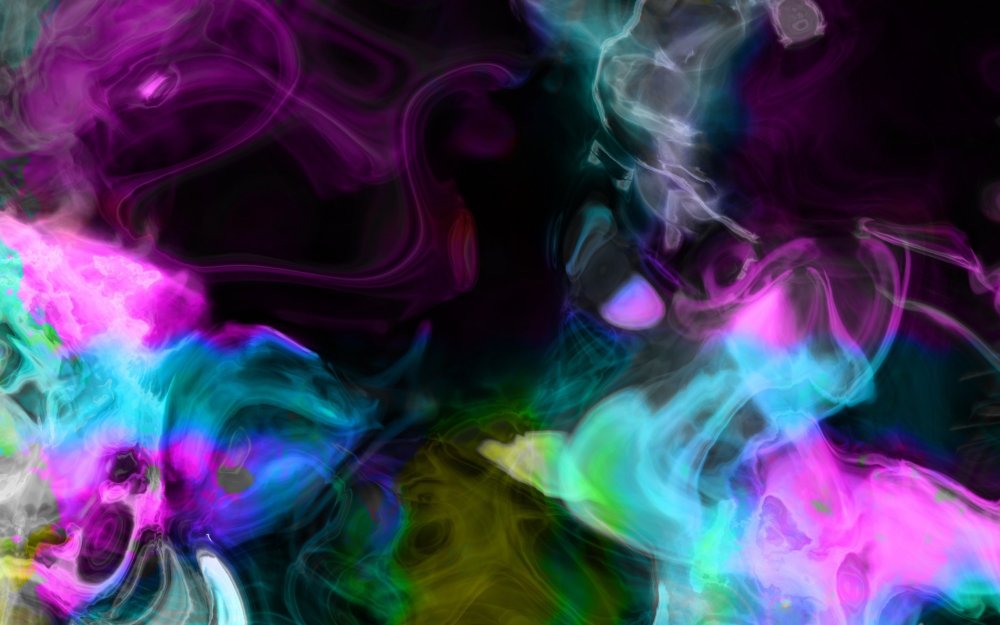 Красивый разноцветный дым