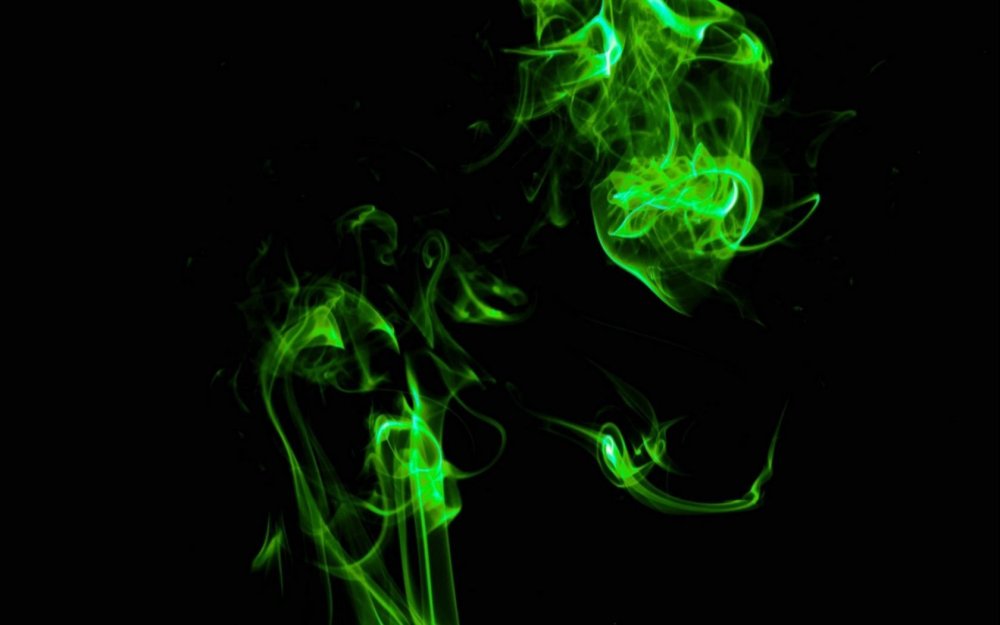 Черно зеленый