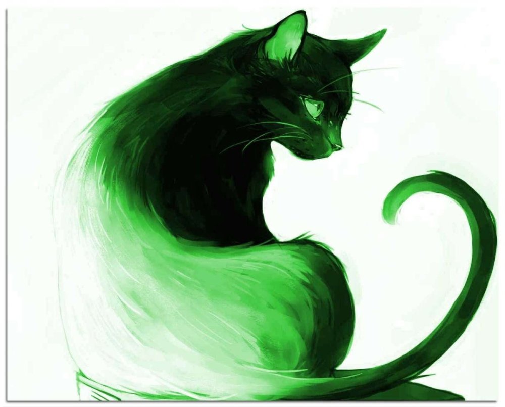 Кошка с изумрудными глазами