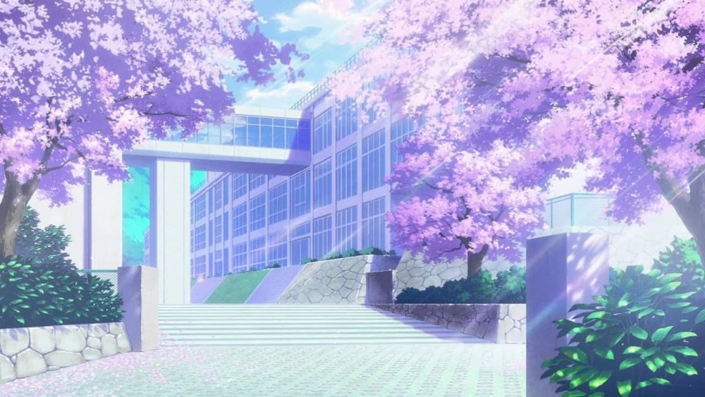 Двор школы гача лайф