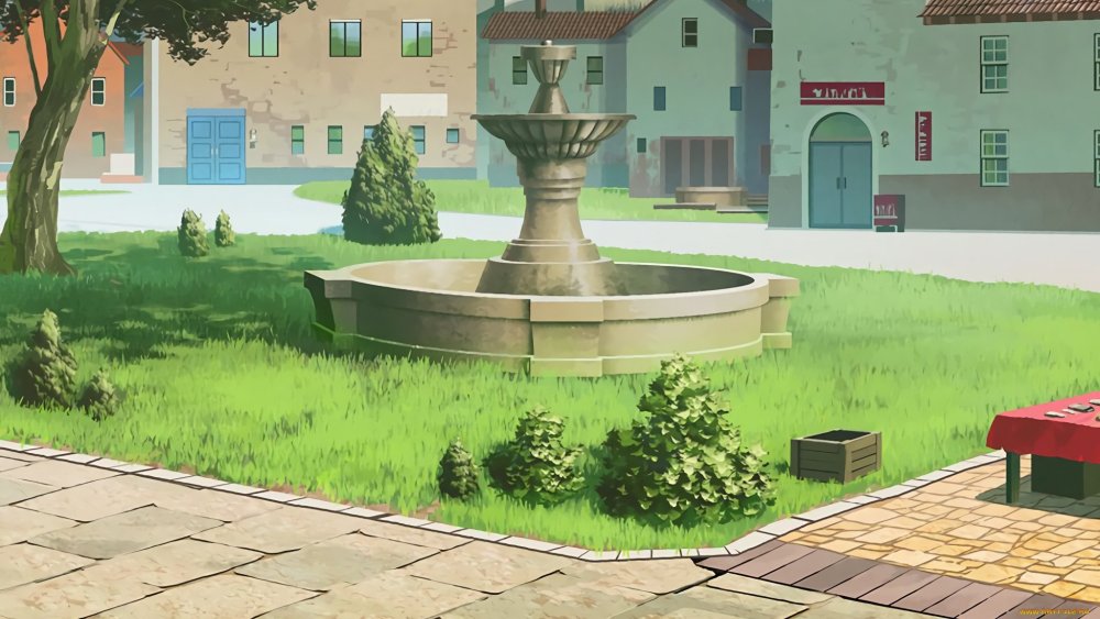 Мультяшный дом в городе