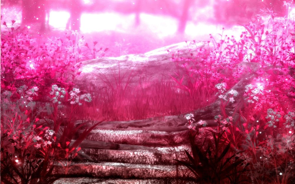 Красивые пейзажи в розовых тонах