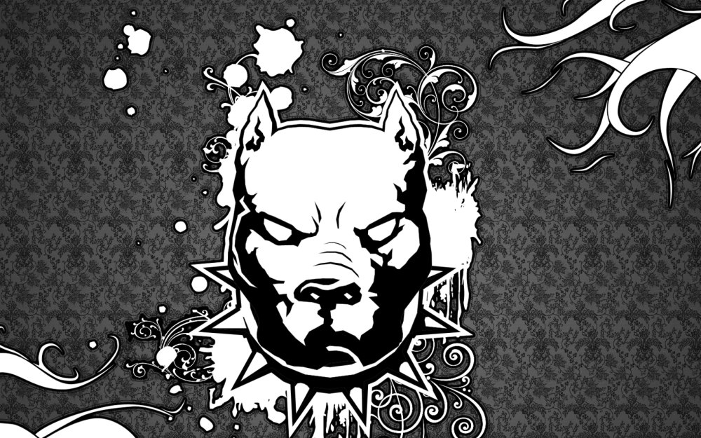 Питбуль арт