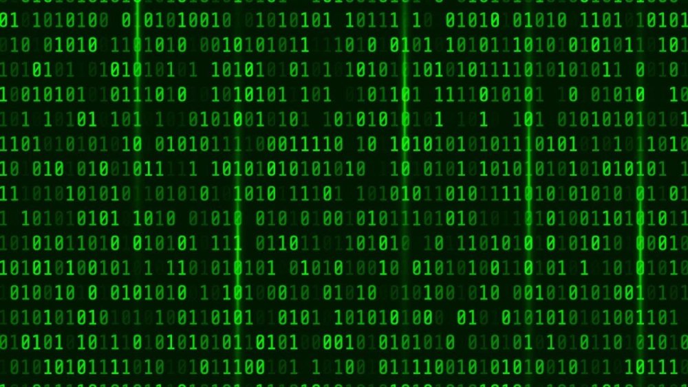 Экран с зелеными цифрами