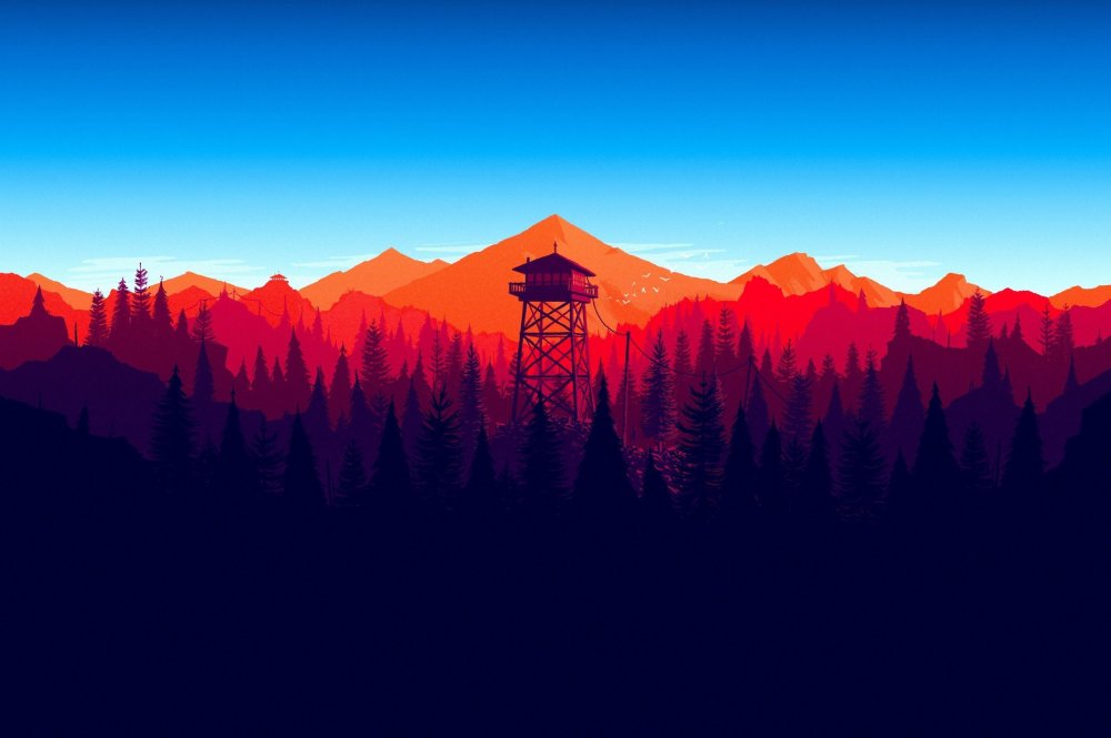 Firewatch горы