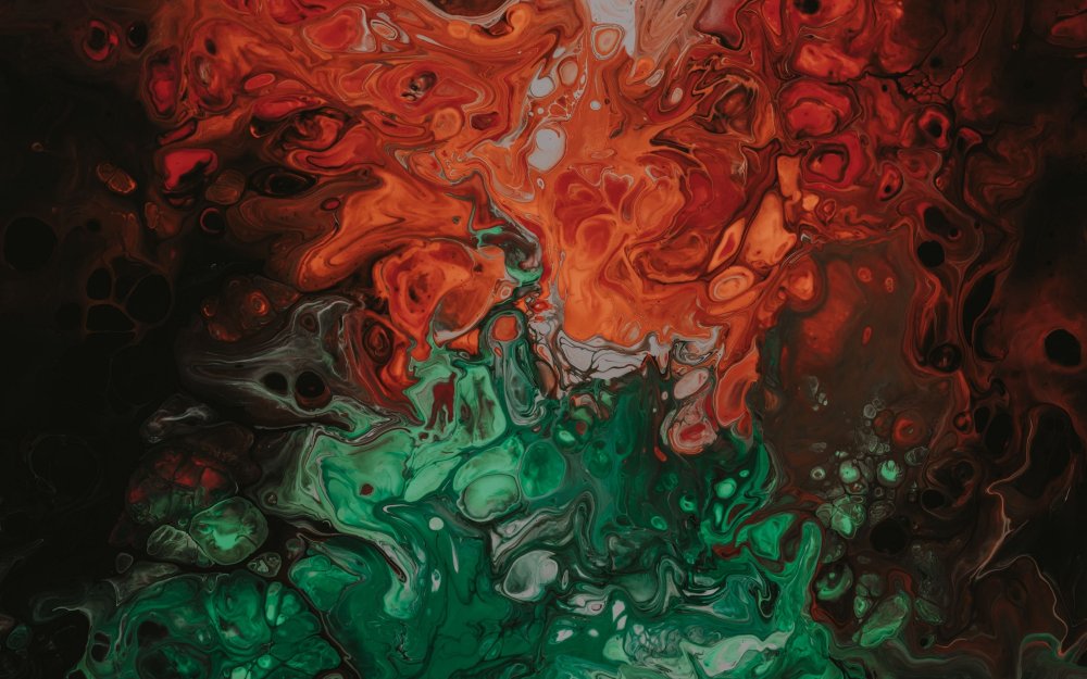 Цветные разводы