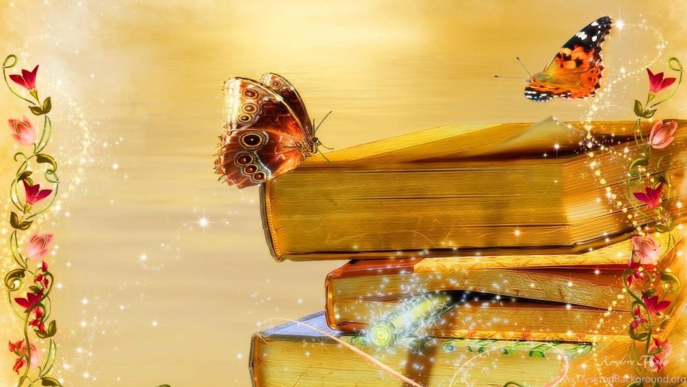 Красивый фон с книгами