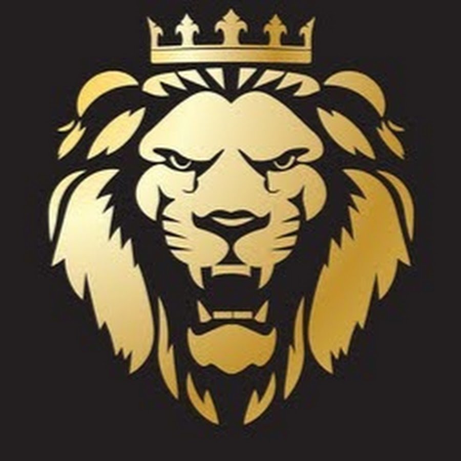 Агрессивный Лев корона вектор