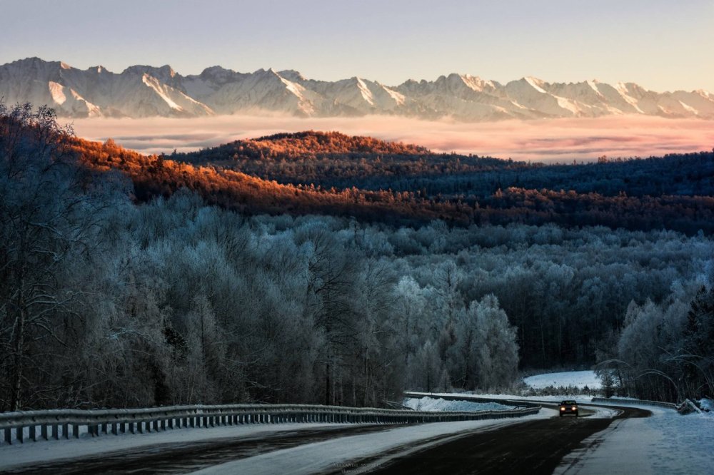 Тункинская Долина Бурятия зима