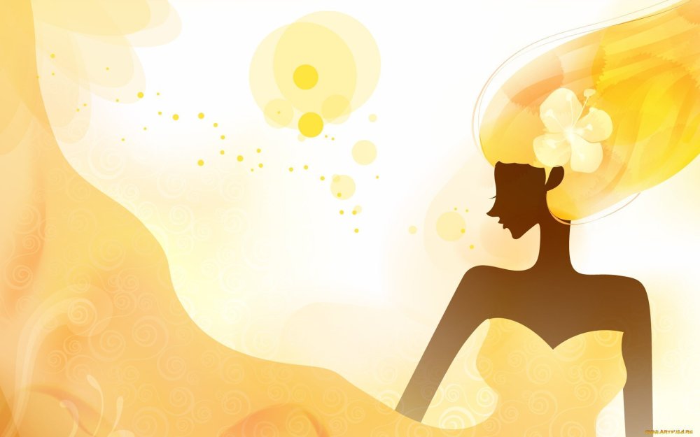 Красивый женский силуэт