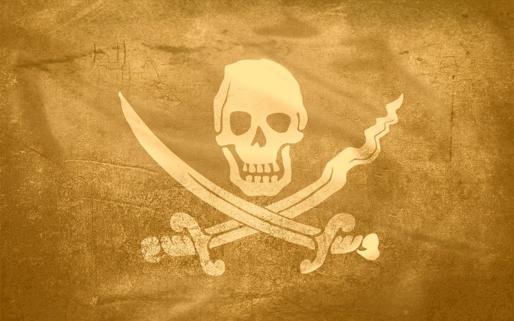 Флаг пиратов Карибского моря
