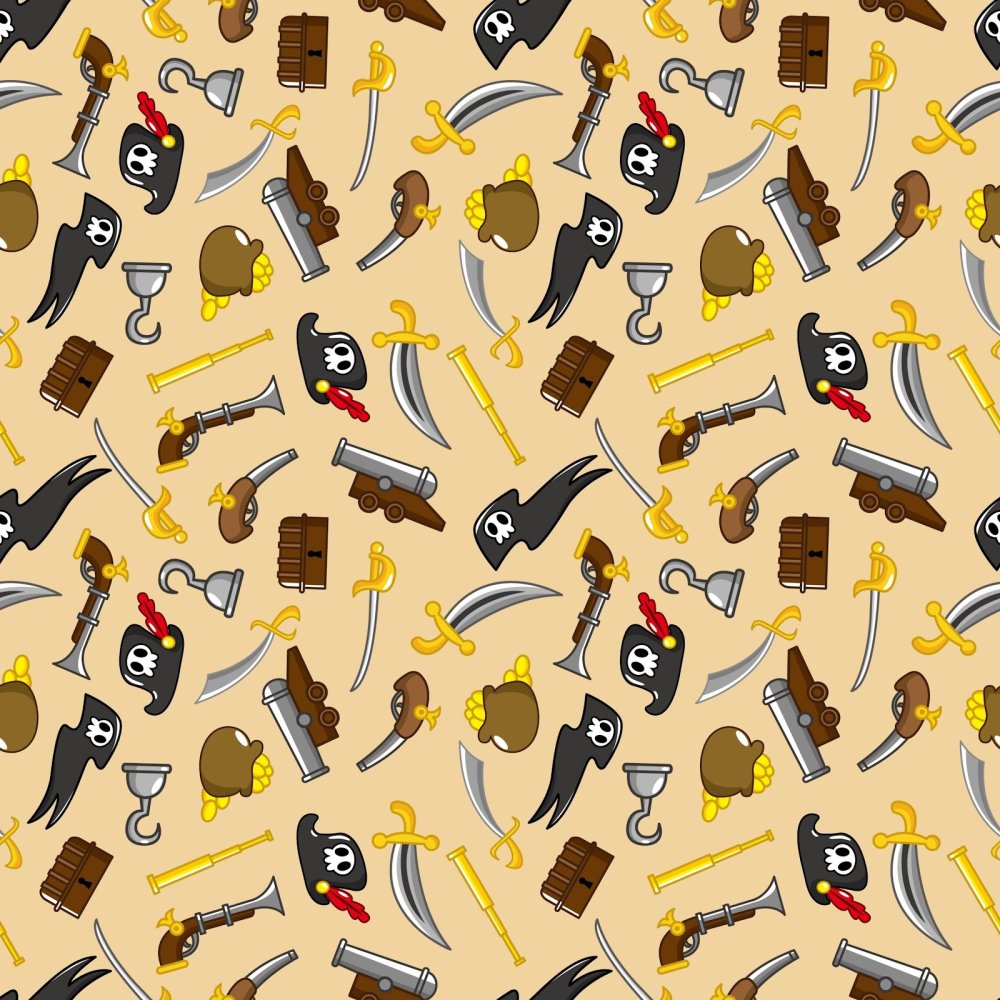 Пиратский фон паттерн