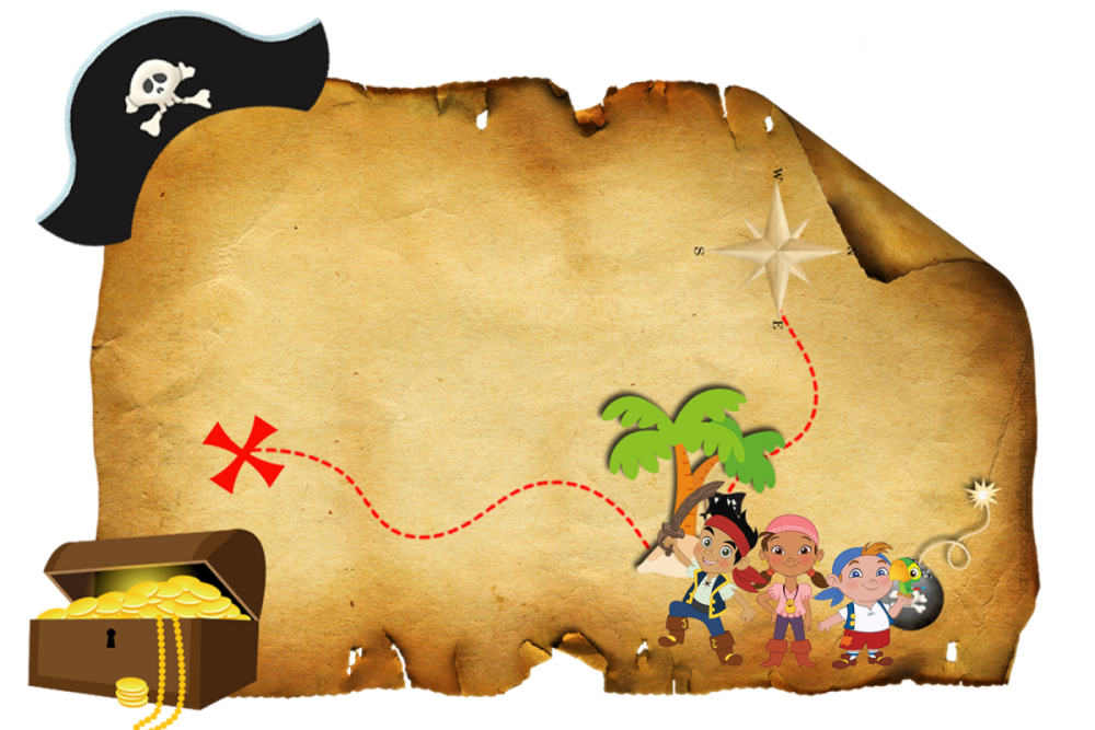 Джейк и пираты Нетландии карта сокровищ