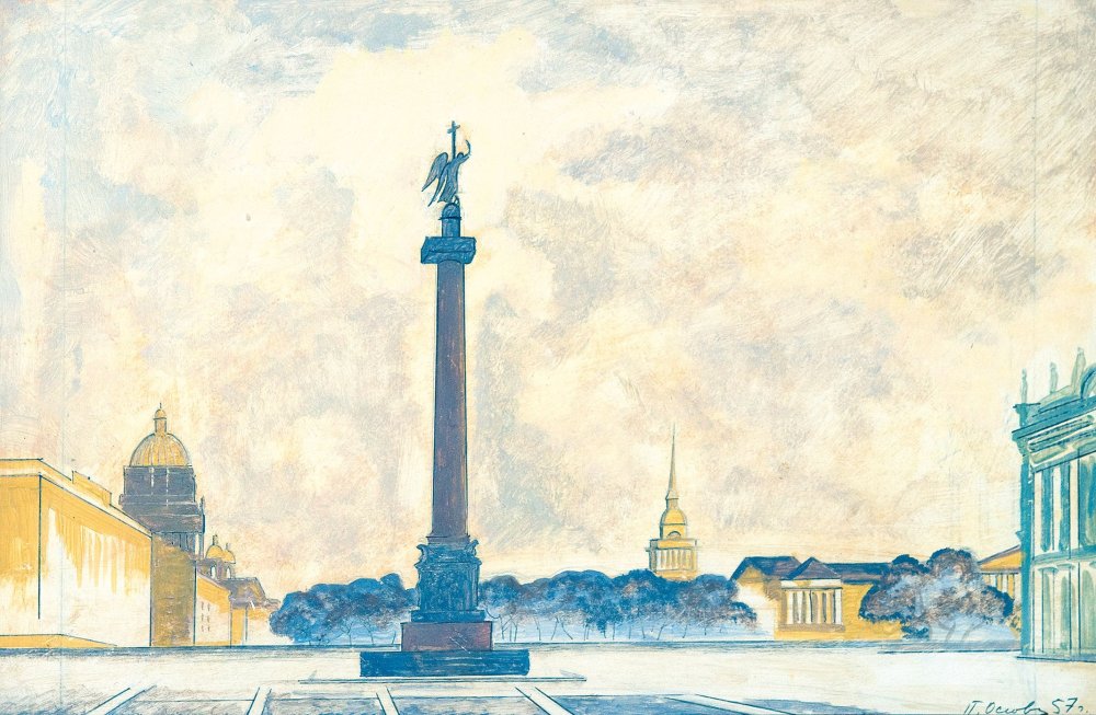 Дворцовая площадь в Санкт-Петербурге рисунок