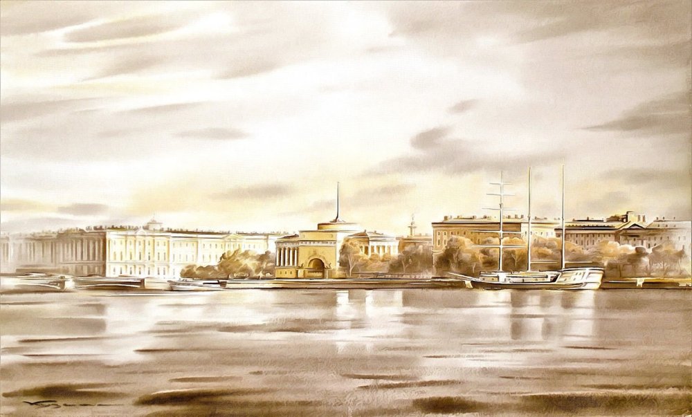 СПБ акварель Константин Кузема