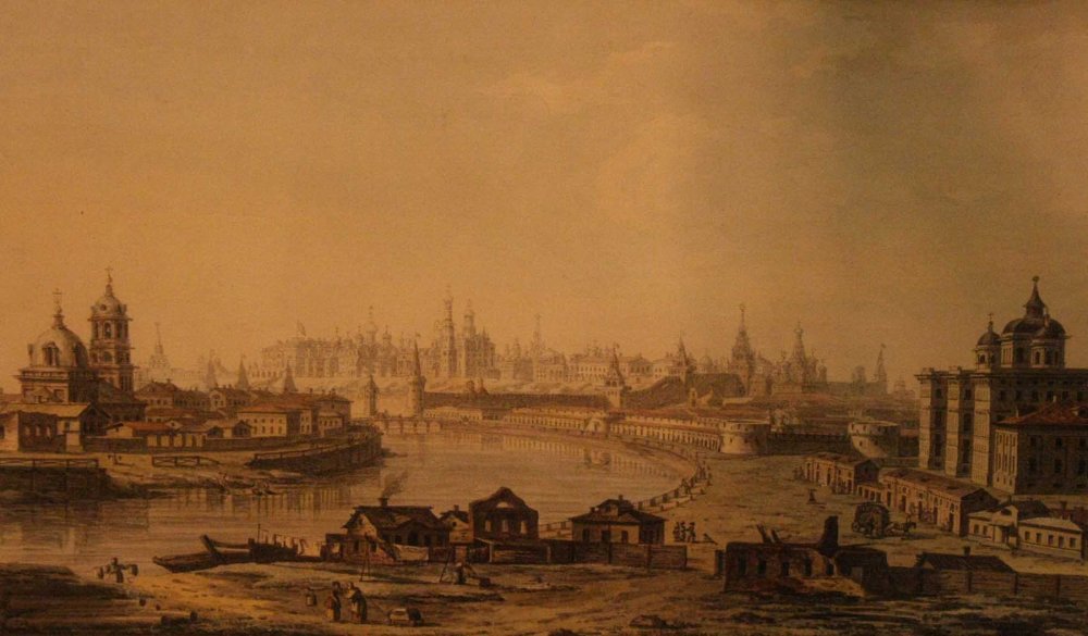 Вид Московского Кремля 1818 м.н.Воробьева