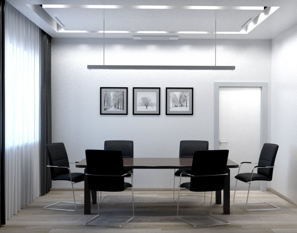 Серый цвет в интерьере офиса