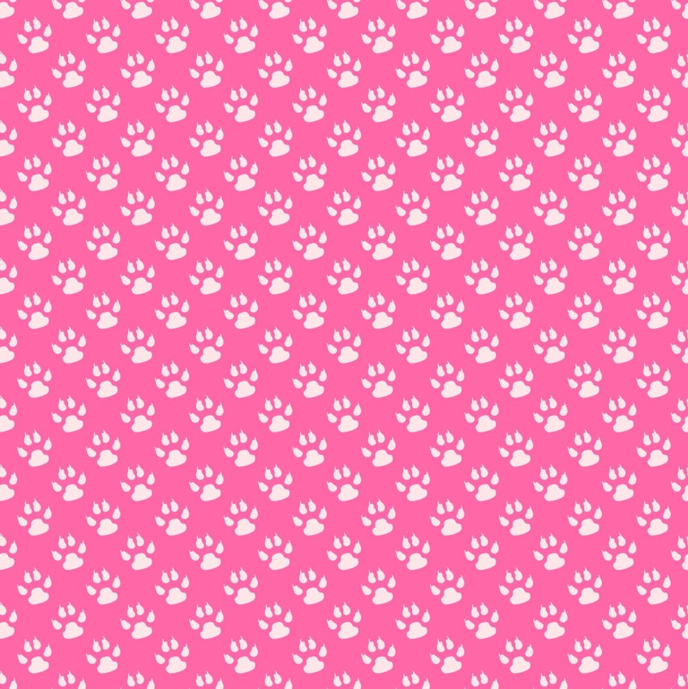 Розовый фон с лапками