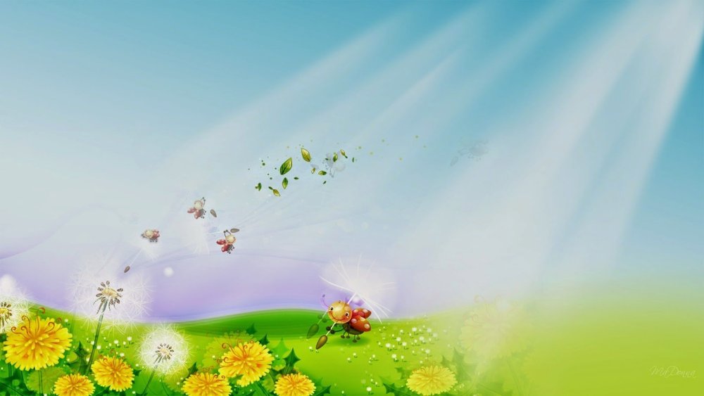 Креативные детские фоны