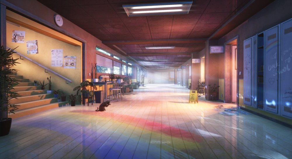 Аниме коридор 2д