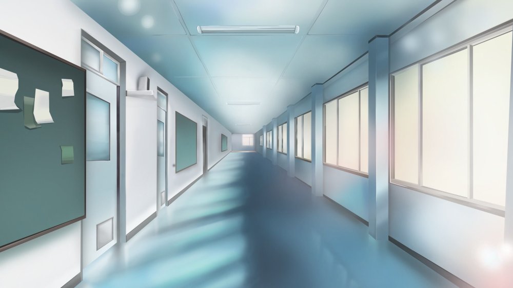 Школьный коридор аниме гача лайф