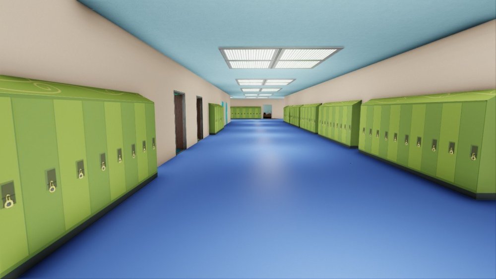 Школьный коридор