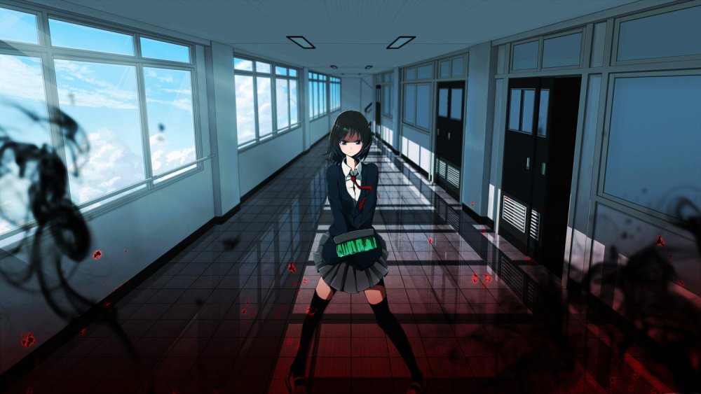 Мультяшная школа коридор