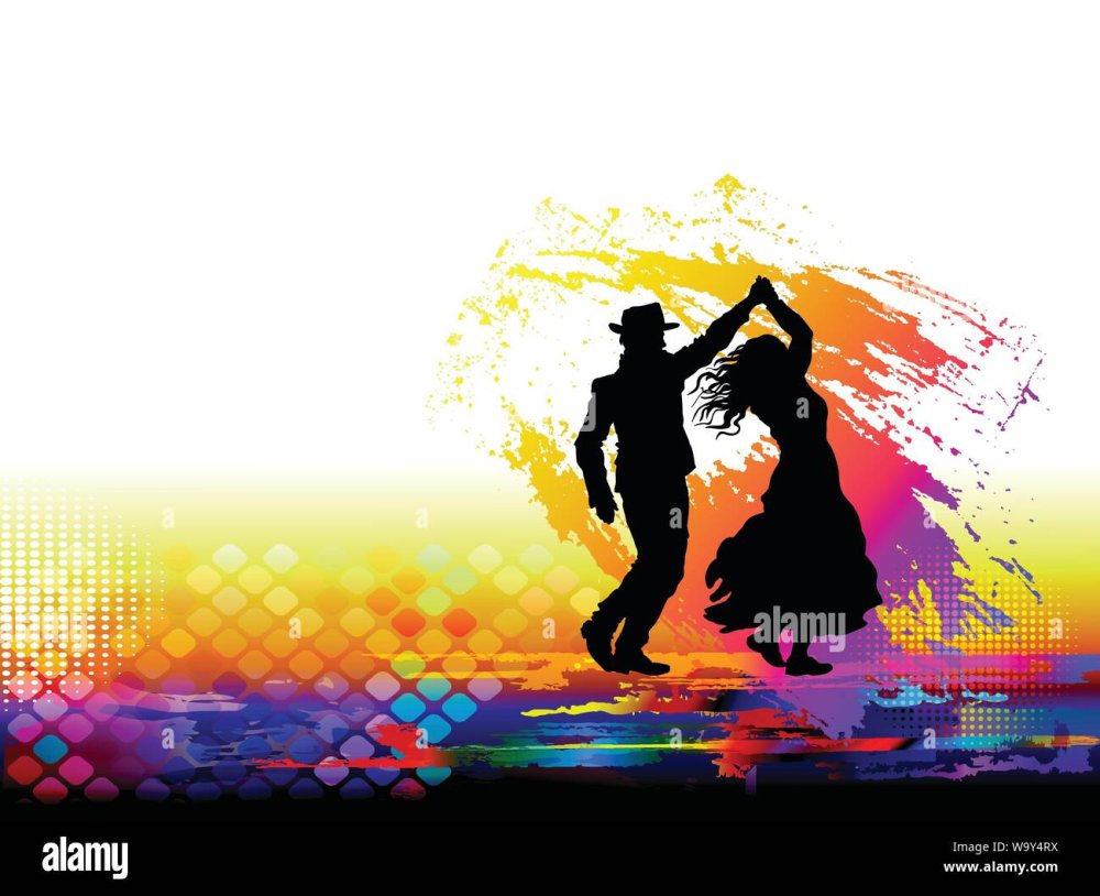 Спортивные бальные танцы на прозрачном фоне