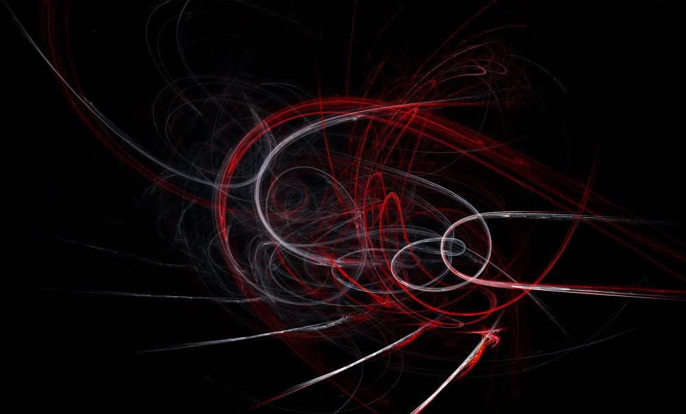 Черно красная абстракция