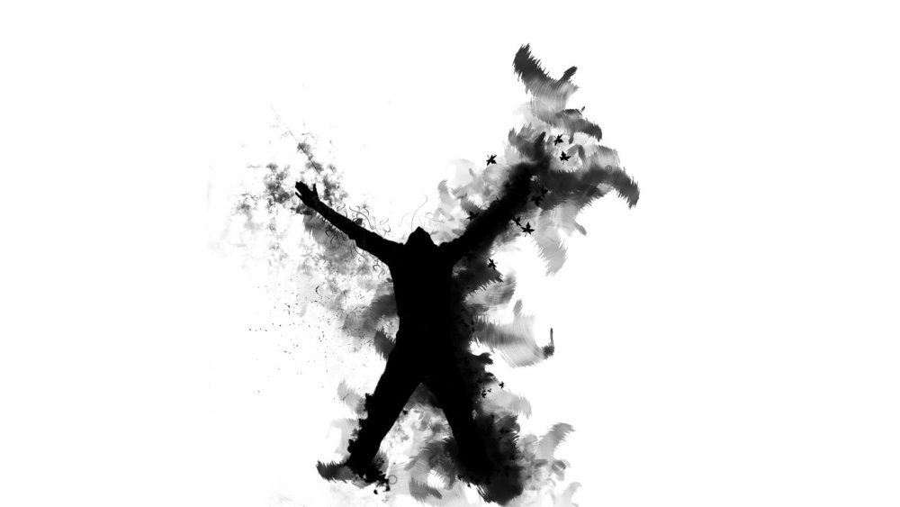 Человек абстракция силуэт