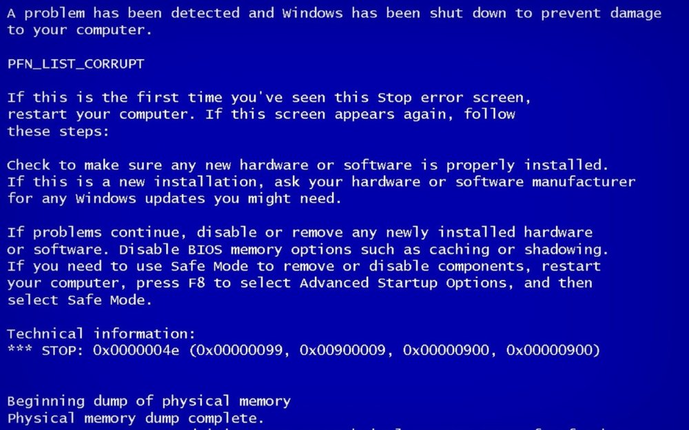 Синий экран смерти виндовс 10 жесткий диск