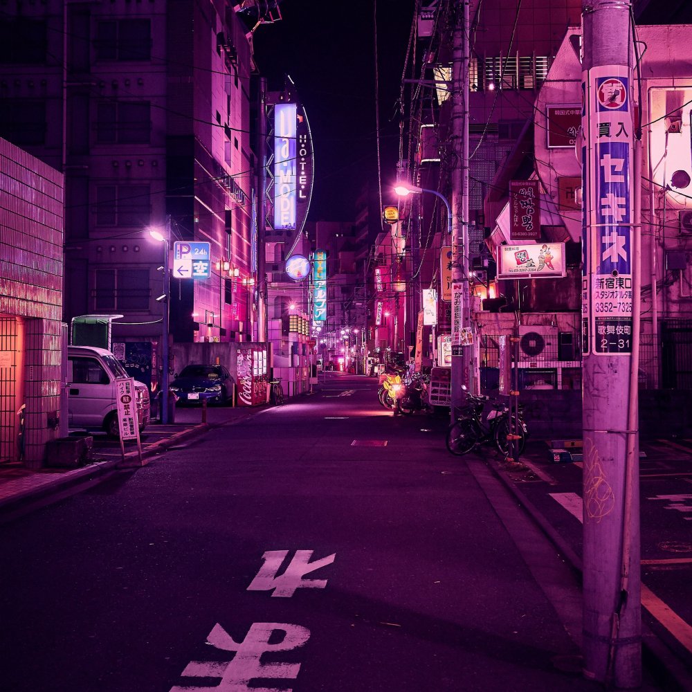 Киберпанк неоновый Токио