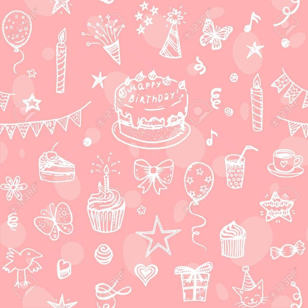 Фон с днем рождения девочке