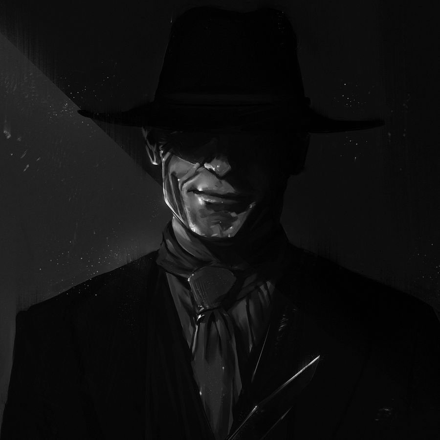 Человек в черной шляпе