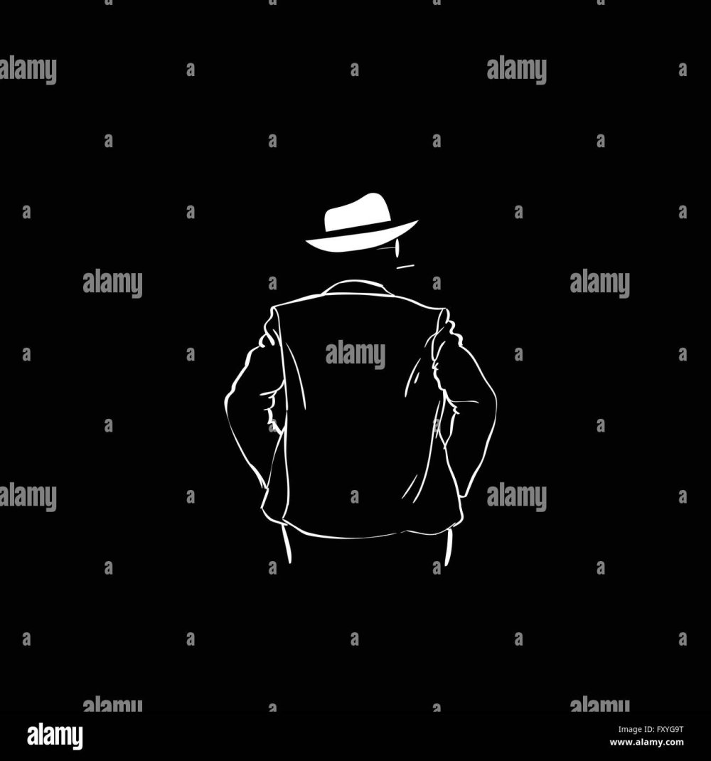 Силуэт мужчины в бейсболке